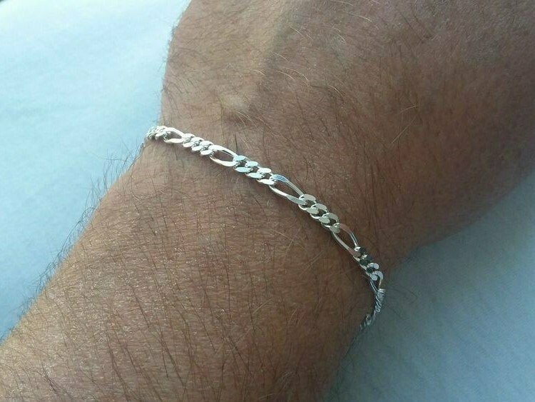 925 Silber! Schickes Figaro Armband