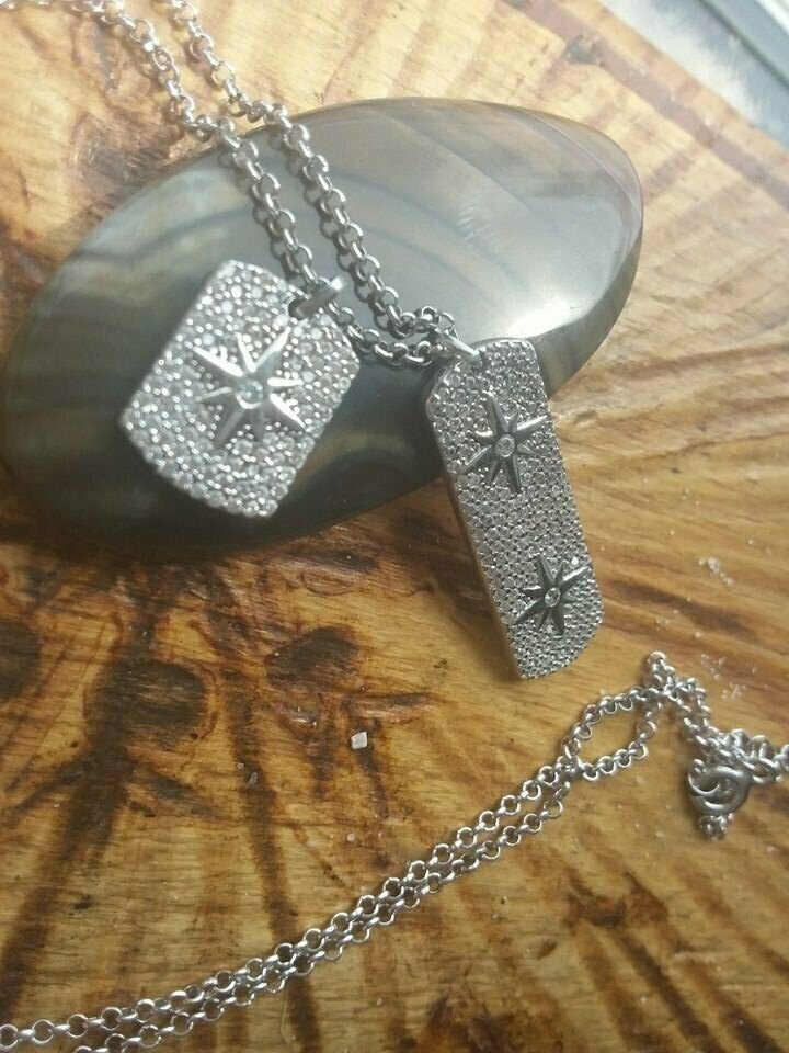925 Silber! Sehr seltene wunderschöne Polarstern Kette