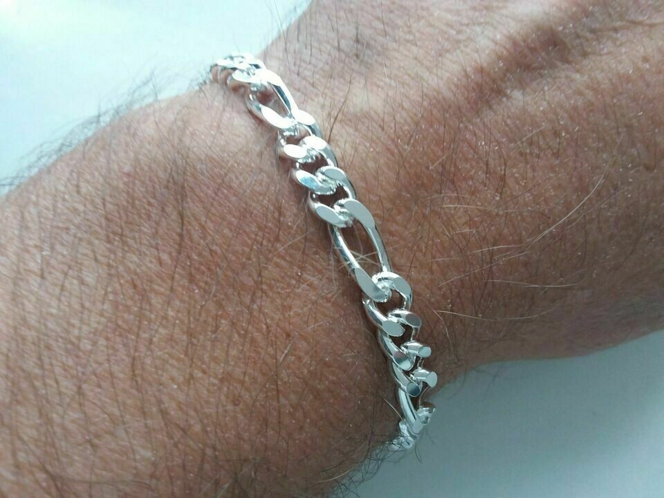 925 Silber! Mega schickes Figaro Armband