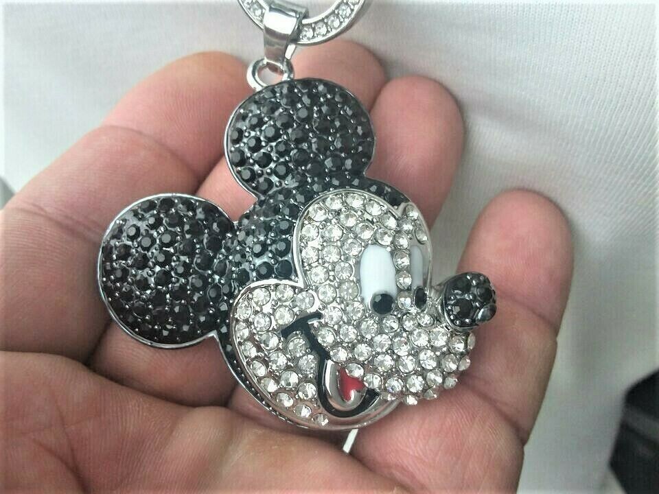 Micky Maus Anhänger mit Swarovski Elementen