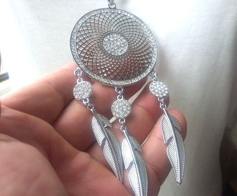 Wunderschöner XXL Traumfänger mit Swarovski Elementen