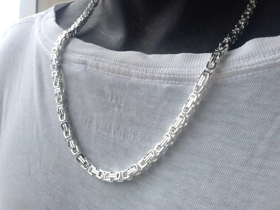 ANGEBOT! Edelstahl! 925 Silber plattiert!! Königskette + Armband