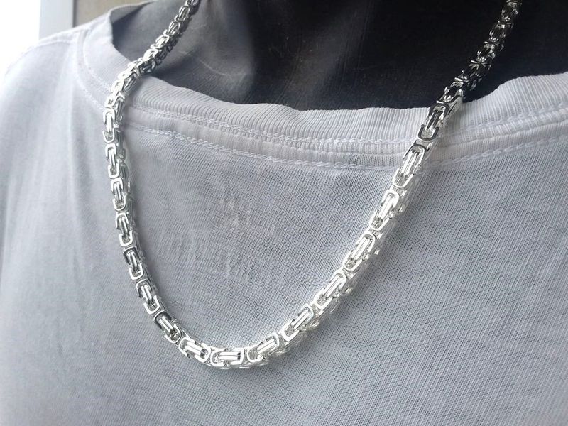 ANGEBOT! Edelstahl! 925 Silber plattiert!! Königskette + Armband