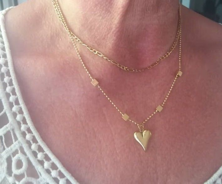 Angebot!! Tolles 2 Ketten Collier vergoldet Angebot!! Tolles 2 Ketten Collier vergoldet
