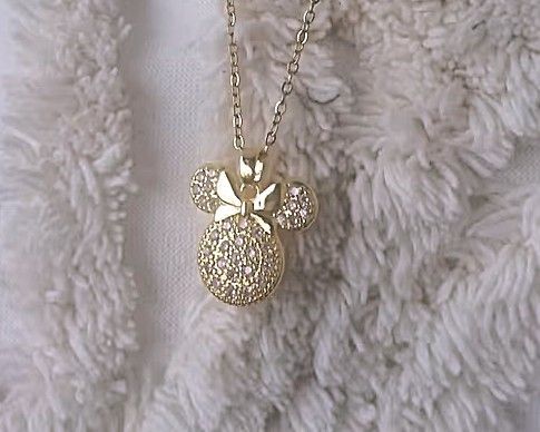 ANGEBOT!! Toller Minnie Maus Anhänger vergoldet mit Steinen besetzt ANGEBOT!! Toller Minnie Maus Anhänger vergoldet mit Steinen besetzt