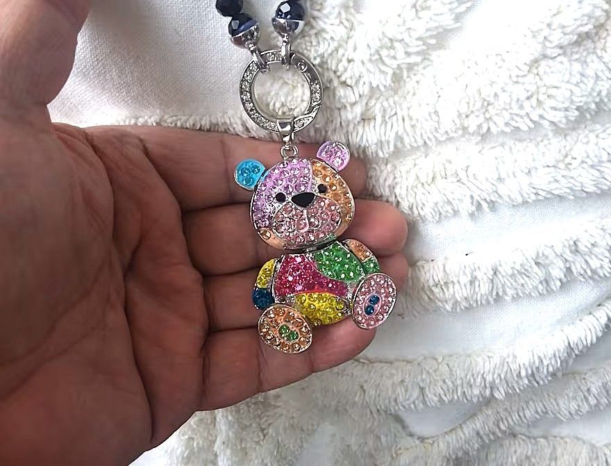 XXL Teddy Anhänger/beweglichen Gliedmaßen/Swarovski Elemente XXL Teddy Anhänger/beweglichen Gliedmaßen/Swarovski Elemente