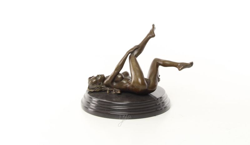 Bronze Figur,Akt erotische weibliche Darstellung, Erotik