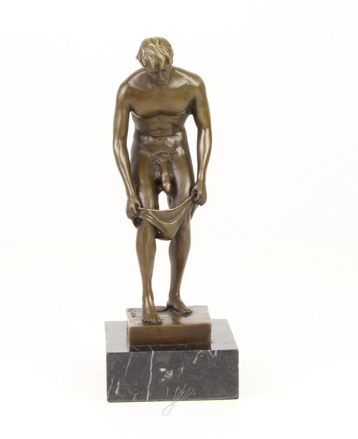 Männlicher Akt, Phallus, Gay, Erotik, Bronze Figur