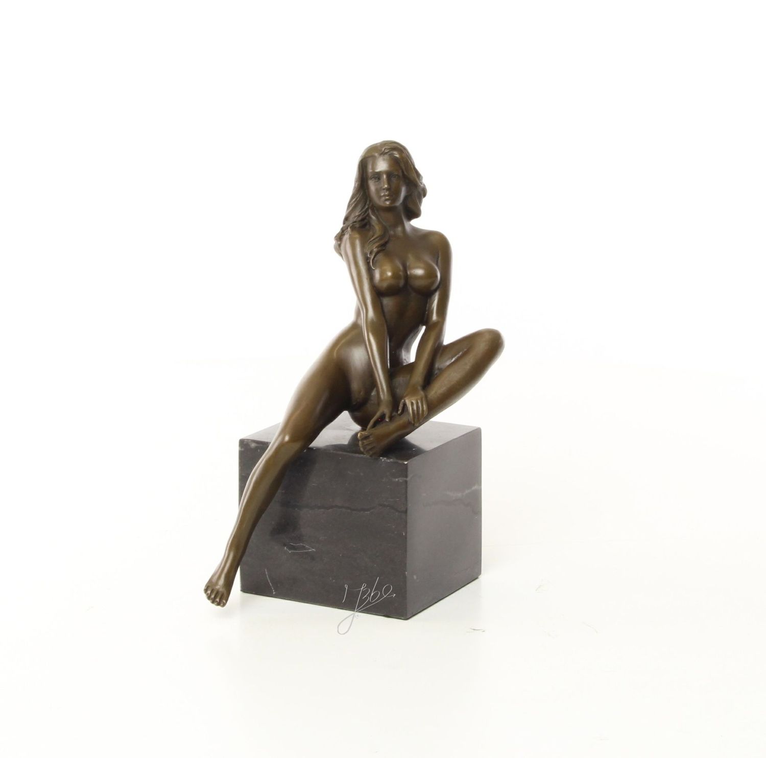 Erotische Bronzefigur,Sinnlichkeit, weiblicher Akt, Erotikfigur