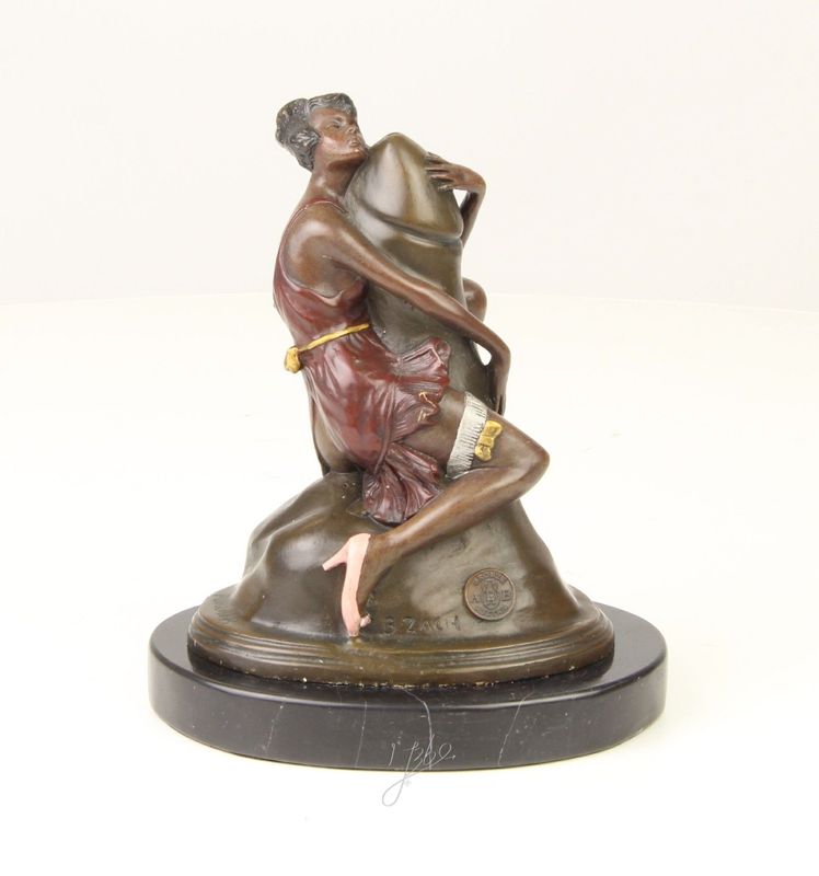 Erotische Bronzefigur,Sinnlichkeit, weiblicher Akt, Erotikfigur