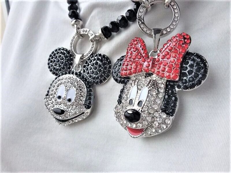 ANGEBOT!! Micky + Minnie Maus mit Steinen besetzt ANGEBOT!! Micky + Minnie Maus mit Steinen besetzt