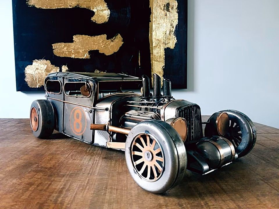 Großes Dragster Modell, handgefertigt, Ami, Auto, Rennfahrzeug