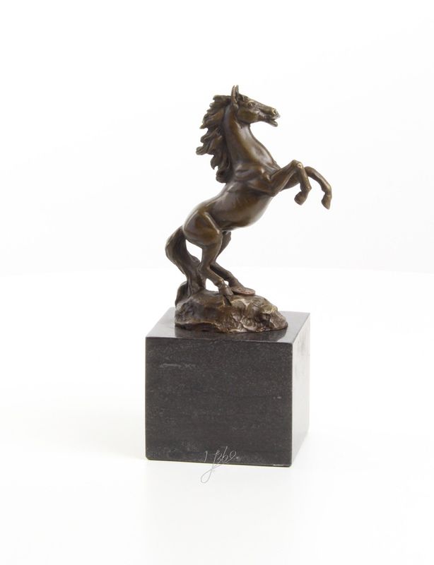Bronzefigur Pferd, Hengst, Wildpferd, Horse, Rennpferd