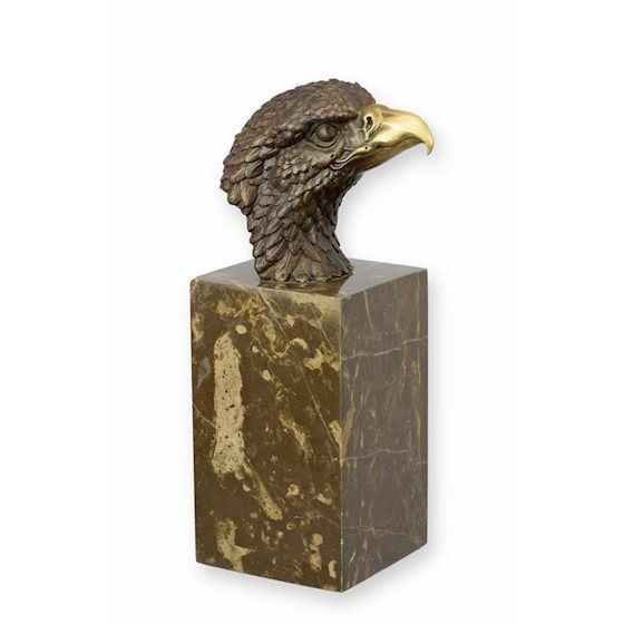 Bronzefigur, Adler Skulptur, Adlerkopf, Figur, Statue, Vogel, Bronze Bronzefigur, Adler Skulptur, Adlerkopf, Figur, Statue, Vogel, Bronze