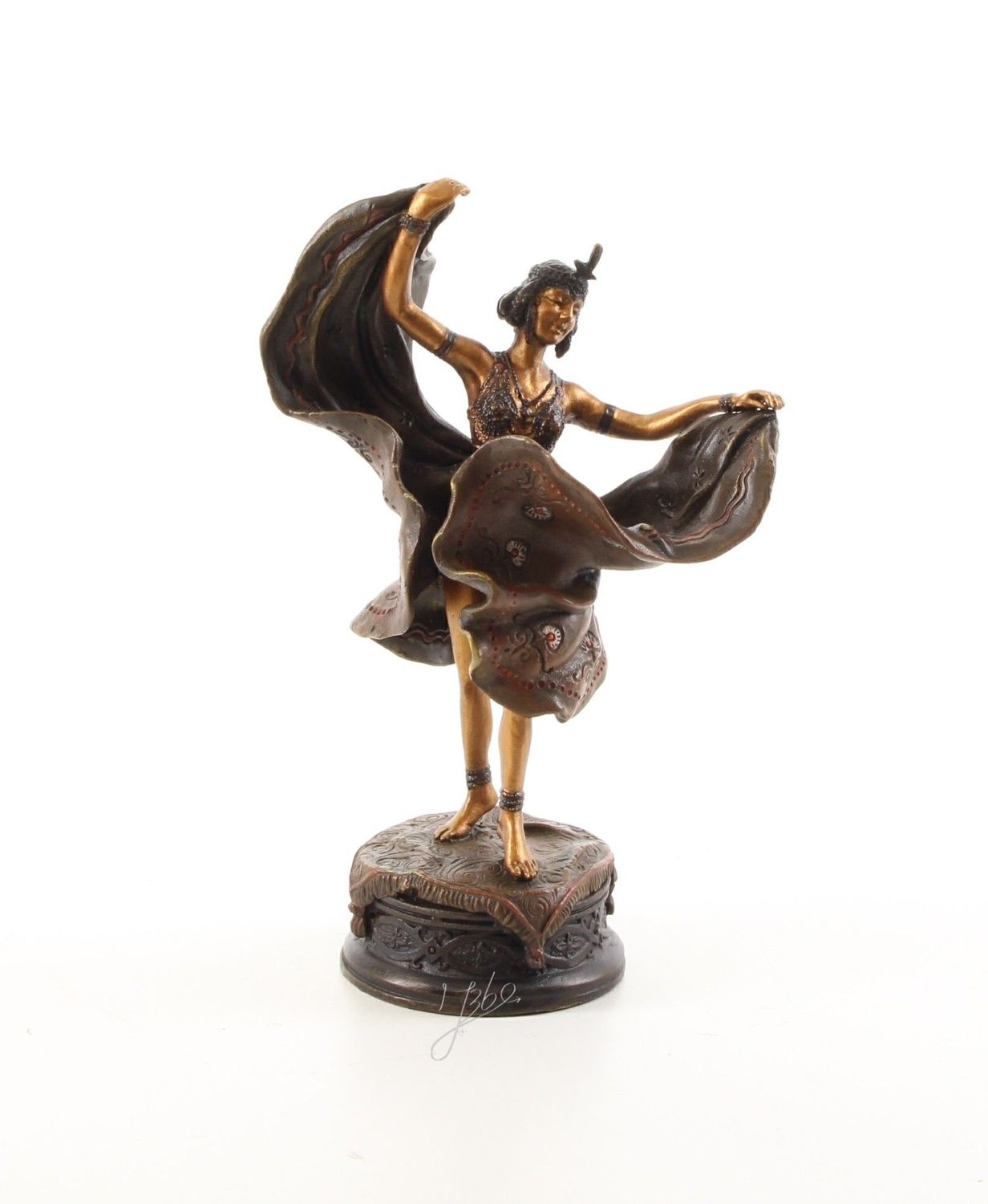 Bronzefigur, weiblicher Akt, Erotikfigur, Sinnlichkeit, orientalisch, Tänzerin Bronzefigur, weiblicher Akt, Erotikfigur, Sinnlichkeit, orientalisch, Tänzerin