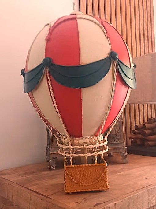Heißluftballon Modell, Nostalgie, Blech, Dekoration, Ballon