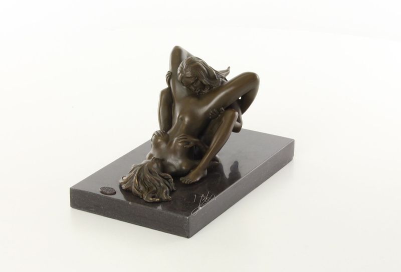 Erotische Bronzefigur, weiblicher Akt, Erotikfigur Erotische Bronzefigur, weiblicher Akt, Erotikfigur