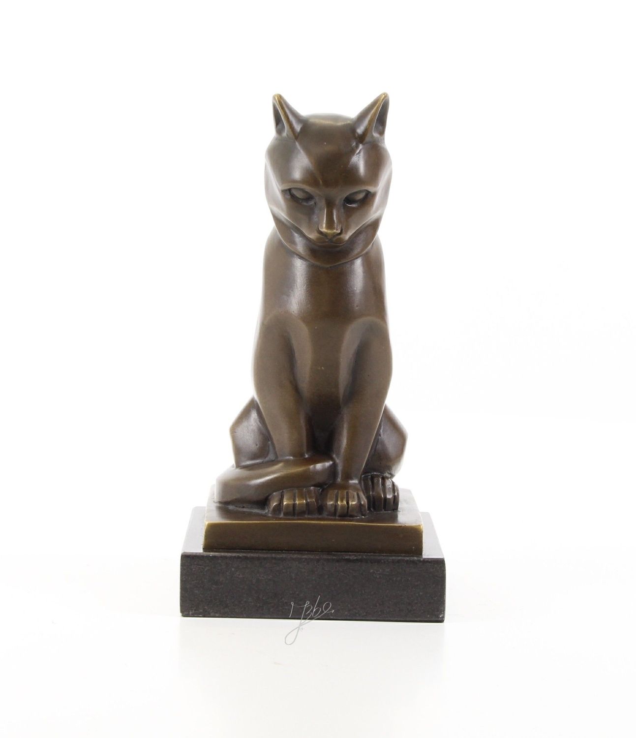 Bronzefigur Katze, Mieze, Wollknäul, Schmusetier Bronzefigur Katze, Mieze, Wollknäul, Schmusetier