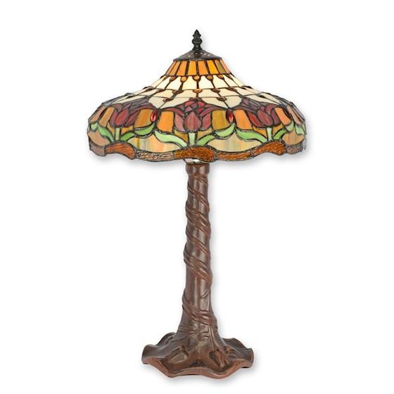 Tischleuchte im beliebten Tiffany-Stil, handgearbeiteten Buntglas, Lampe Tischleuchte im beliebten Tiffany-Stil, handgearbeiteten Buntglas, Lampe