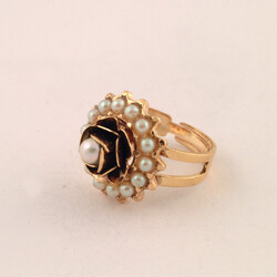 Anello Bottoncino Perla