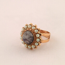 Anello Bottoncino Pietra