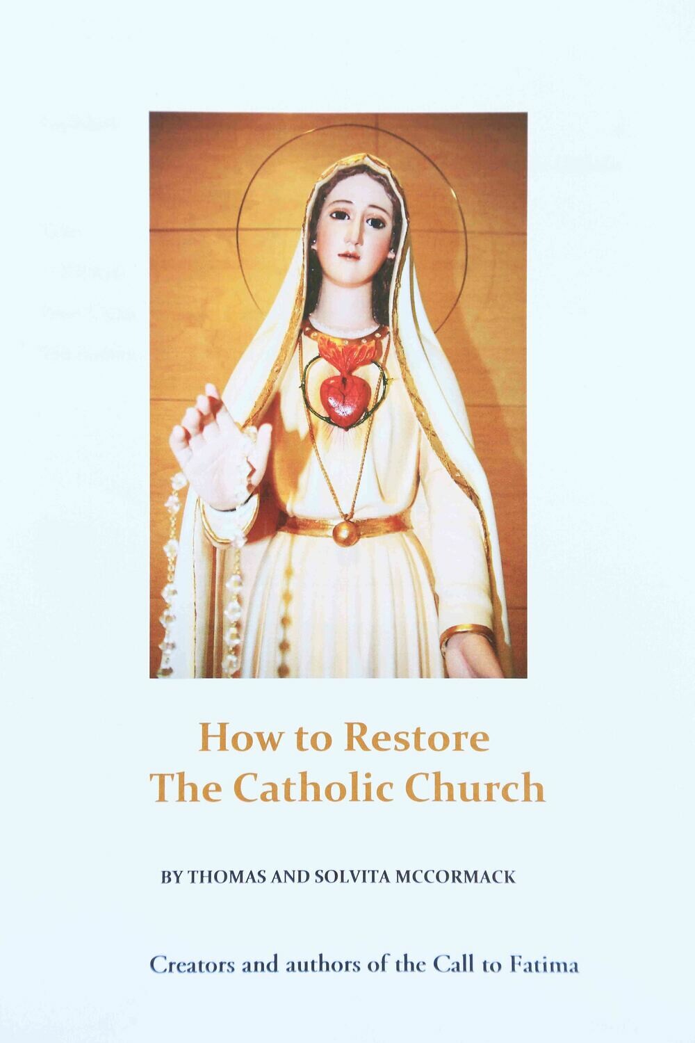 Book version How to Restore The Catholic Church