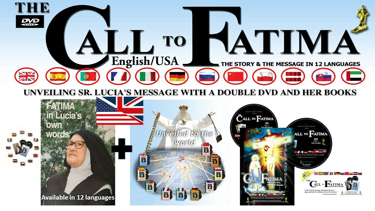 Fatima in Lucia's own words + 2 All Region DVDs "The Call to Fatima" (Special ENGLISH edition)