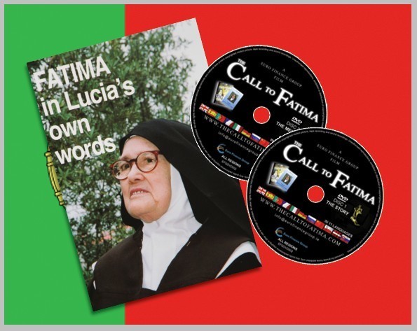 &quot;Fatima in Lucia&#39;s own words&quot; + 2 DVDs &quot;The Call to Fatima&quot; in Portuguese