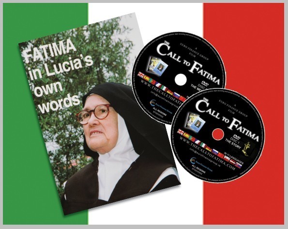 &quot;Fatima in Lucia&#39;s own Words&quot; + 2 DVDs &quot;The Call to Fatima&quot; Italian Edition
