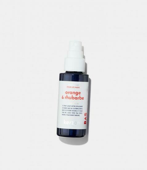 Spray lavant pour les mains Orange & Rhubarbe KERZON