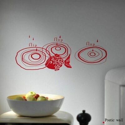 Stickers Des ronds dans l'eau Menthe POETIC WALL