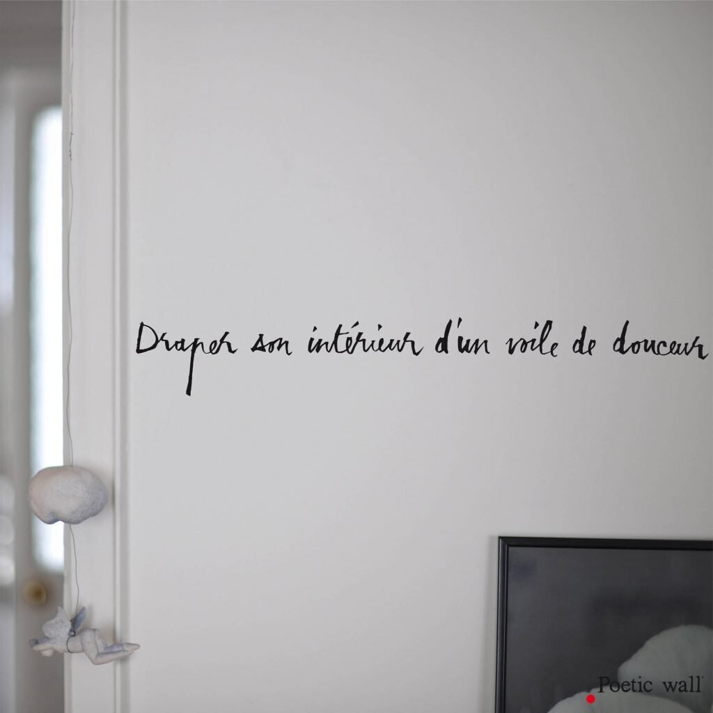 Stickers Draper son intérieur Noir POETIC WALL