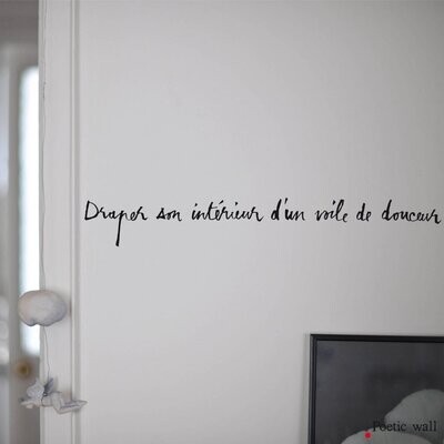 Stickers Draper son intérieur Noir POETIC WALL