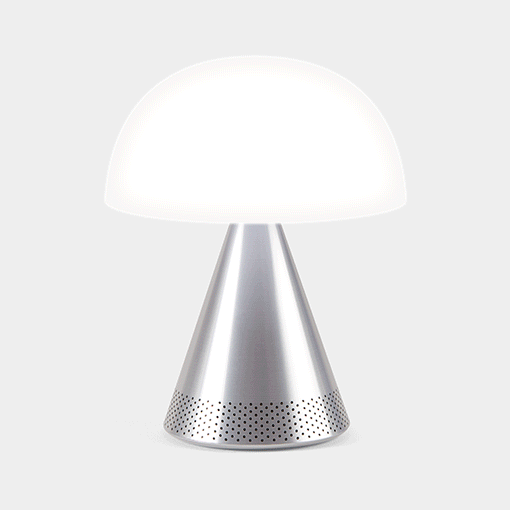 Mina L Audio Alu Poli Lampe LED LEXON