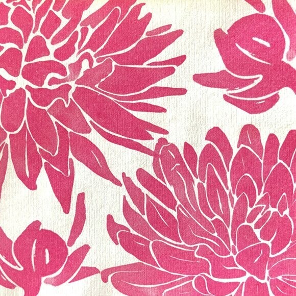 Serviette 40x40 Dahlia Rose Françoise Paviot