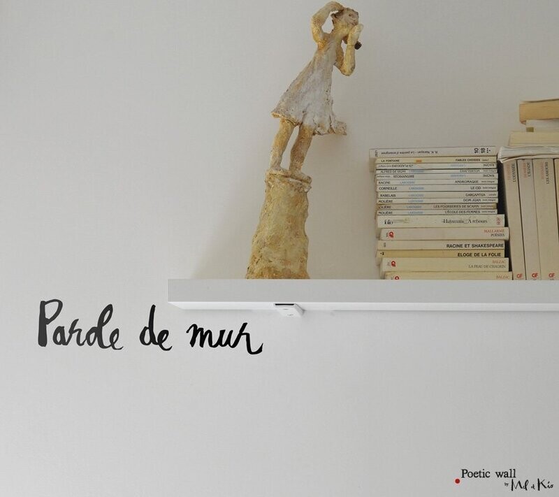 Stickers Parole de mûr Noir POETIC WALL