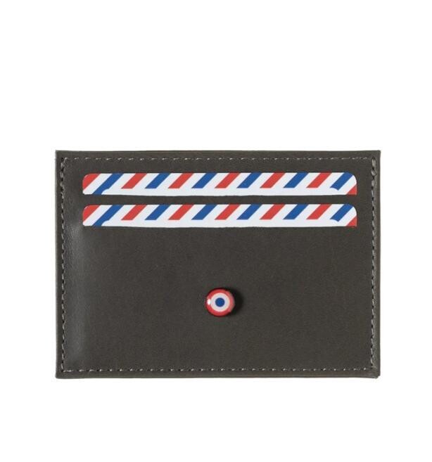 Georges Porte Cartes Cuir Végétal LARMORIE, Couleur: Nuage Gris
