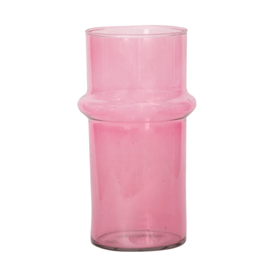 Vase verre recyclé Pink URBAN NATURE