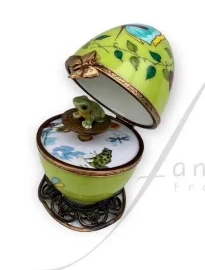 Œuf musical papillon vert anis FANEX