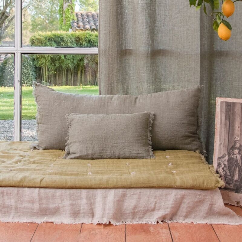 Coussin ETAMINE 30X45 Lichen EN FIL D'INDIENNE