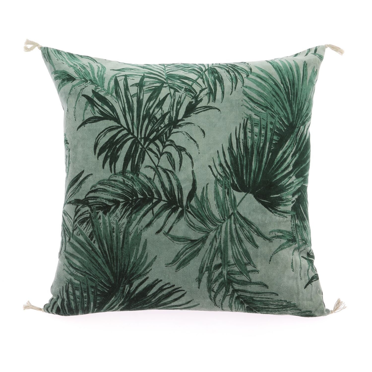 Coussin KERALA Céladon 45x45 INDIAN SONG