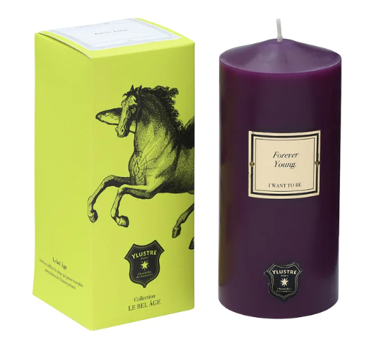 Bougie Pilier Forever Young YLUSTRE