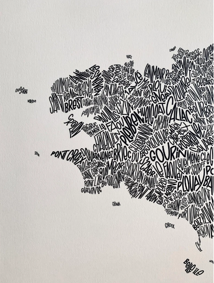 Affiche La Bretagne 30X40 LES PETITS PLANS