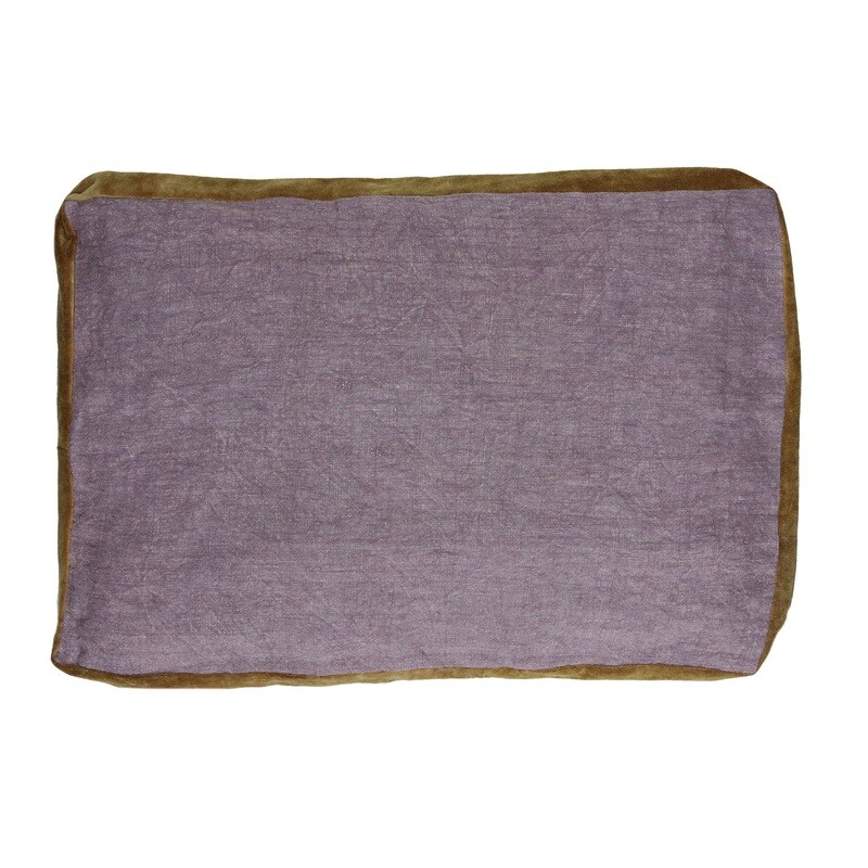 BORDERS Coussin Lin/Velours 60x40 POMAX