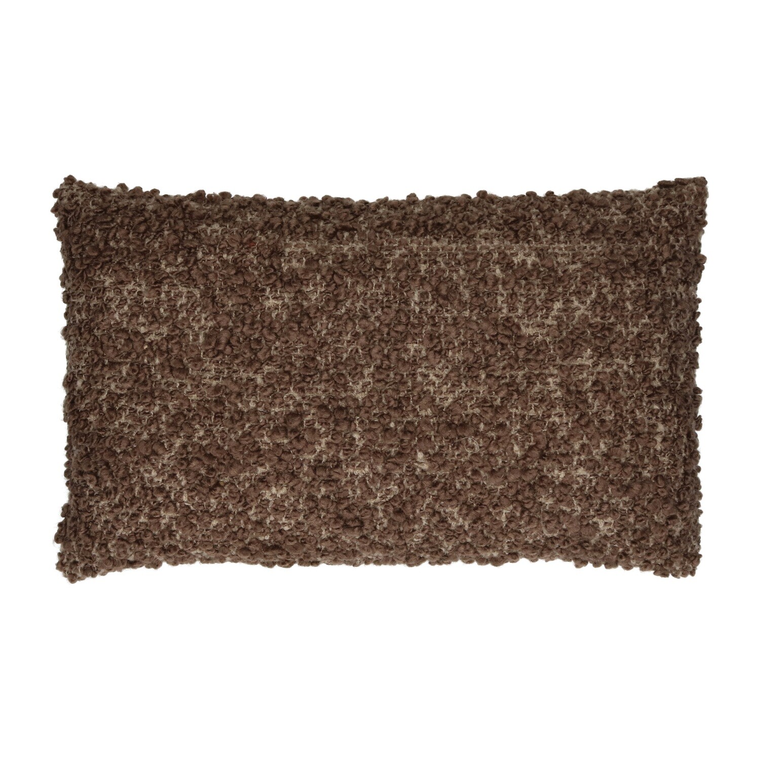 ZAZOU Coussin Bouclé/Laine 30x50 POMAX, Couleur: Brun