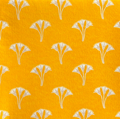 Serviette 40x40 Fleur de coton Françoise Paviot Serviette 40x40 Fleur de coton Françoise Paviot