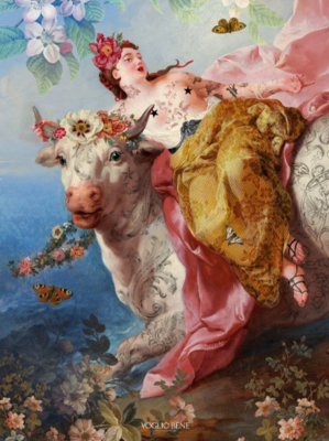 Affiche A3 La Vache VOGLIO BENE
