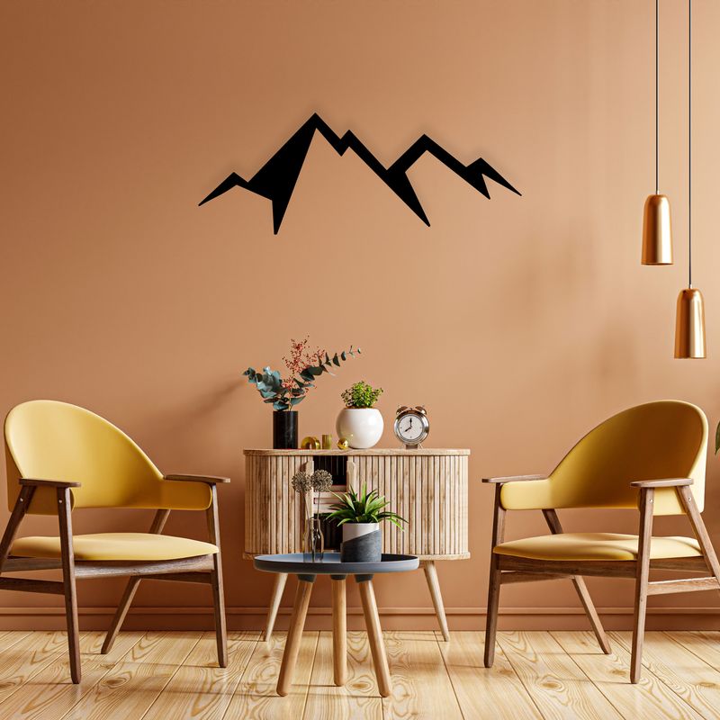 Tableau en bois Vue Sur La Montagne JAMBE DE BOIS