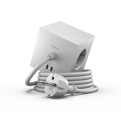 Square 1 avec USB-C (30W) Câble 1.8m AVOLT