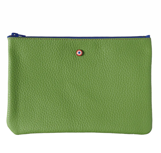 Camille Pochette Upcyclé LARMORIE, Couleur: Bois Vert